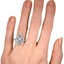 The Katia Ring, smalltop view on a hand