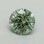 0.85 Ct. Fancy Vivid Pacific Green Round Lab Grown Diamond