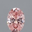1.38 Ct. Fancy Vivid Pink Oval Lab Grown Diamond