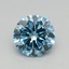 0.45 Ct. Fancy Vivid Blue Round Lab Grown Diamond