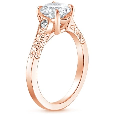 14K Rose Gold Valentina Diamond Ring
