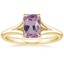 18K Yellow Gold Reverie Solitaire Ring, smalltop view