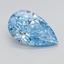 5.02 Ct. Fancy Vivid  Blue Pear Lab Grown Diamond