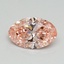1.04 Ct. Fancy Vivid Pink Oval Lab Grown Diamond