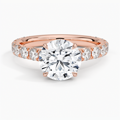 14K Rose Gold Anthology Three-Quarter Coverage Diamond Ring