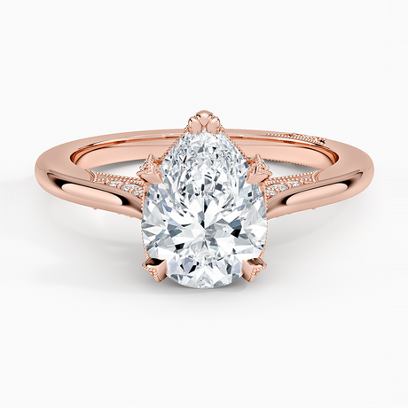 18K Rose Gold Simply Tacori Diamond Ring (1/8 ct. tw.)