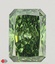 1.42 Ct. Fancy Vivid Green Radiant Lab Grown Diamond