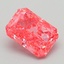 1.19 Ct. Fancy Vivid Pink Radiant Lab Grown Diamond