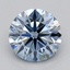 1.03 Ct. Fancy Vivid Blue Round Lab Grown Diamond