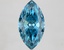 3.59 Ct. Fancy Vivid Blue Marquise Lab Grown Diamond