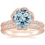14KR Aquamarine Nova Diamond Bridal Set (3/4 ct. tw.), smalltop view