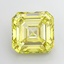 4.02 Ct. Fancy Intense  Yellow Asscher Lab Grown Diamond