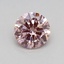0.36 Ct. Fancy Intense Pink Round Lab Grown Diamond