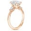 18K Rose Gold Simply Tacori Three Stone Marquise Diamond Ring, smallside view