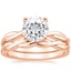 14KR Moissanite Twisted Vine Bridal Set, smalltop view