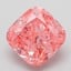 2.00 Ct. Fancy Vivid Pink Cushion Lab Grown Diamond