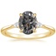 14K Yellow Gold Aria Three Stone Diamond Ring (1/10 ct. tw.), smalltop view