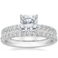 Platinum Luxe Heritage Diamond Ring (1/3 ct. tw.) with Amelie Diamond Ring (1/3 ct. tw.)