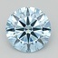 1.42 Ct. Fancy Vivid  Blue Round Lab Grown Diamond