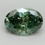 2.01 Ct. Fancy Vivid Pacific Green Oval Lab Grown Diamond
