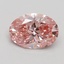 0.80 Ct. Fancy Intense Pink Oval Lab Grown Diamond