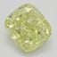 4.05 Ct. Fancy Yellow Cushion Diamond