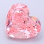 3.16 Ct. Fancy Vivid  Pink Heart Lab Grown Diamond