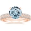 14K Rose Gold Luxe Perfect Fit Diamond Ring (1/4 ct. tw.) with Luxe Sia Diamond Open Ring (1/5 ct. tw.)