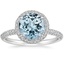 18K White Gold Valencia Halo Diamond Ring (1/2 ct. tw.), smalltop view