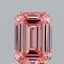 1.58 Ct. Fancy Vivid Pink Emerald Lab Grown Diamond
