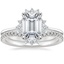 Platinum Cressida Diamond Ring with Flair Diamond Ring (1/6 ct. tw.)
