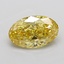 2.71 Ct. Fancy Intense Yellow Oval Lab Grown Diamond