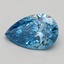1.70 Ct. Fancy Vivid Blue Pear Lab Grown Diamond