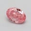 1.00 Ct. Fancy Vivid  Pink Oval Lab Grown Diamond