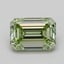 0.51 Ct. Fancy Intense  Green Emerald Lab Grown Diamond