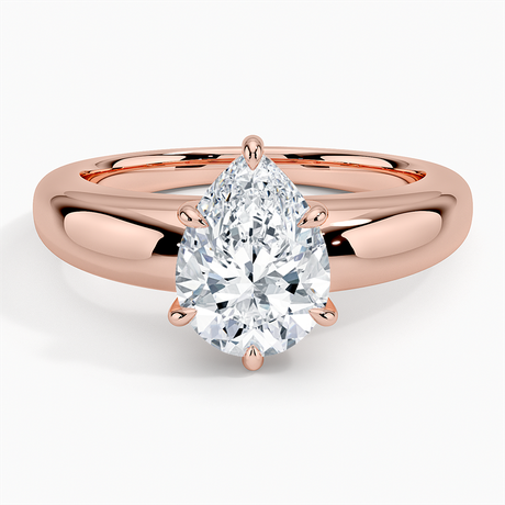 14K Rose Gold Adrian Solitaire Ring