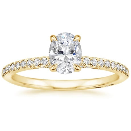 18K Yellow Gold Simply Tacori Classic Diamond Bridal Set