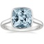 18K White Gold Luna 2mm Bezel Ring, smalltop view