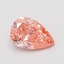0.71 Ct. Fancy Vivid Pink Pear Lab Grown Diamond