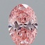 1.59 Ct. Fancy Vivid Pink Oval Lab Grown Diamond
