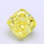 1.52 Ct. Fancy Vivid  Yellow Cushion Lab Grown Diamond