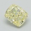 1.02 Ct. Fancy Intense Yellow Cushion Lab Grown Diamond