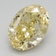 2.71 Ct. Fancy Intense Yellow Oval Lab Grown Diamond