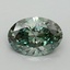 1.52 Ct. Fancy Vivid Pacific Green Oval Lab Grown Diamond