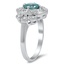 The Vicki Ring, smalltop view on a hand