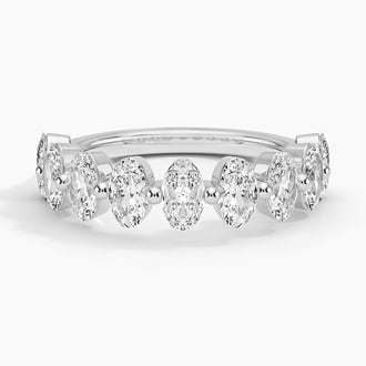 Ellipse Oval Lab Diamond Ring (1 1/2 ct. tw.) in Platinum
