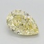 1.12 Ct. Fancy Intense Yellow Pear Lab Grown Diamond