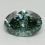 3.13 Ct. Fancy Vivid Pacific Green Oval Lab Grown Diamond
