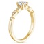18K Yellow Gold Tiara Milgrain Diamond Ring (1/10 ct. tw.), smallside view