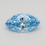 0.35 Ct. Fancy Vivid Blue Marquise Lab Grown Diamond